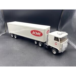 VTG ERTL CHEVY TITAN CAB TRUCK & TRAILER ACME Supermarket 1987 Made In USA
